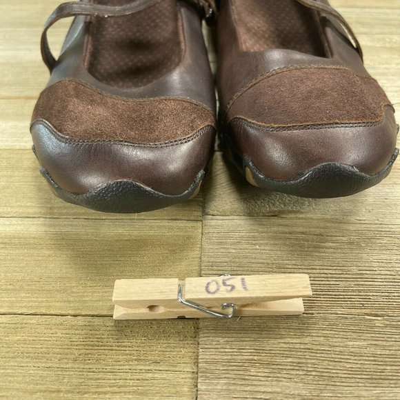 Skechers Womens Size 10 Brown Mary Jane Slip On Leather Shoes SN21571 Round Toe - Picture 9 of 9